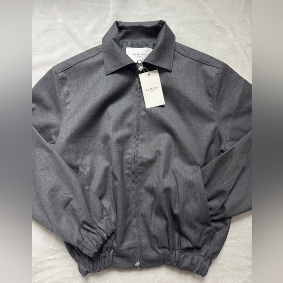 Almina Concept Wool Bomber Jacket - Picture 4 of 6